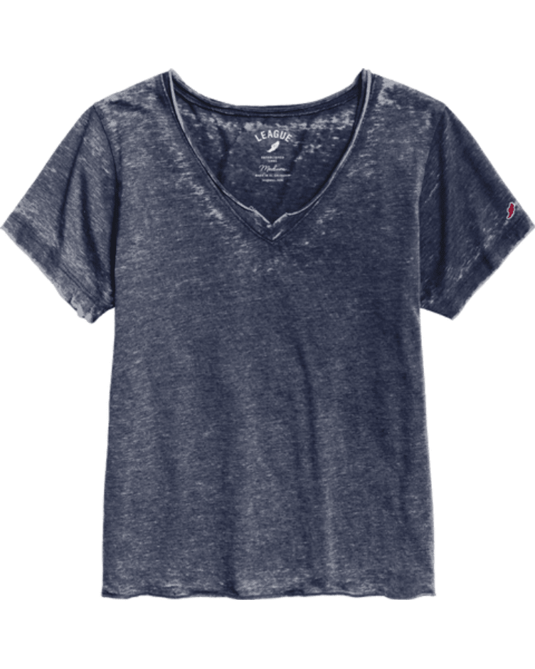 30A Logo W Short Sleeve V Neck - 30A Gear - Ladies Burnout