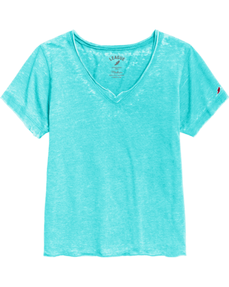30A Logo W Short Sleeve V Neck - 30A Gear - Ladies Burnout