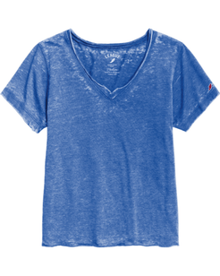 30A Logo W Short Sleeve V Neck - 30A Gear - Ladies Burnout