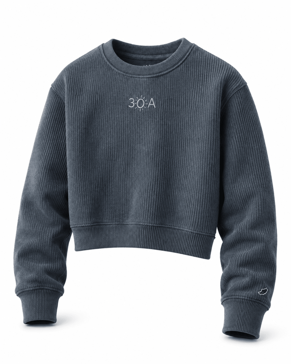 30A Logo W Timber Crop Crew - 30A Gear - women fleece