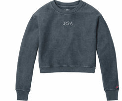 30A Logo W Timber Crop Crew - 30A Gear - women fleece