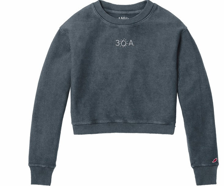 30A Logo W Timber Crop Crew - 30A Gear - women fleece
