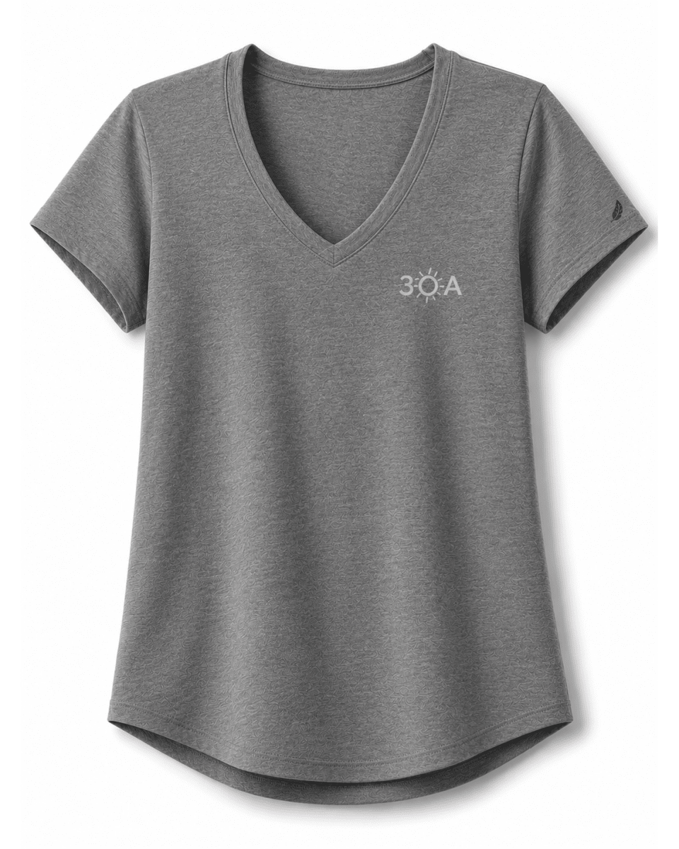 30A Logo W TriFlex Short Sleeve Voop Tee - 30A Gear - Ladies Voop
