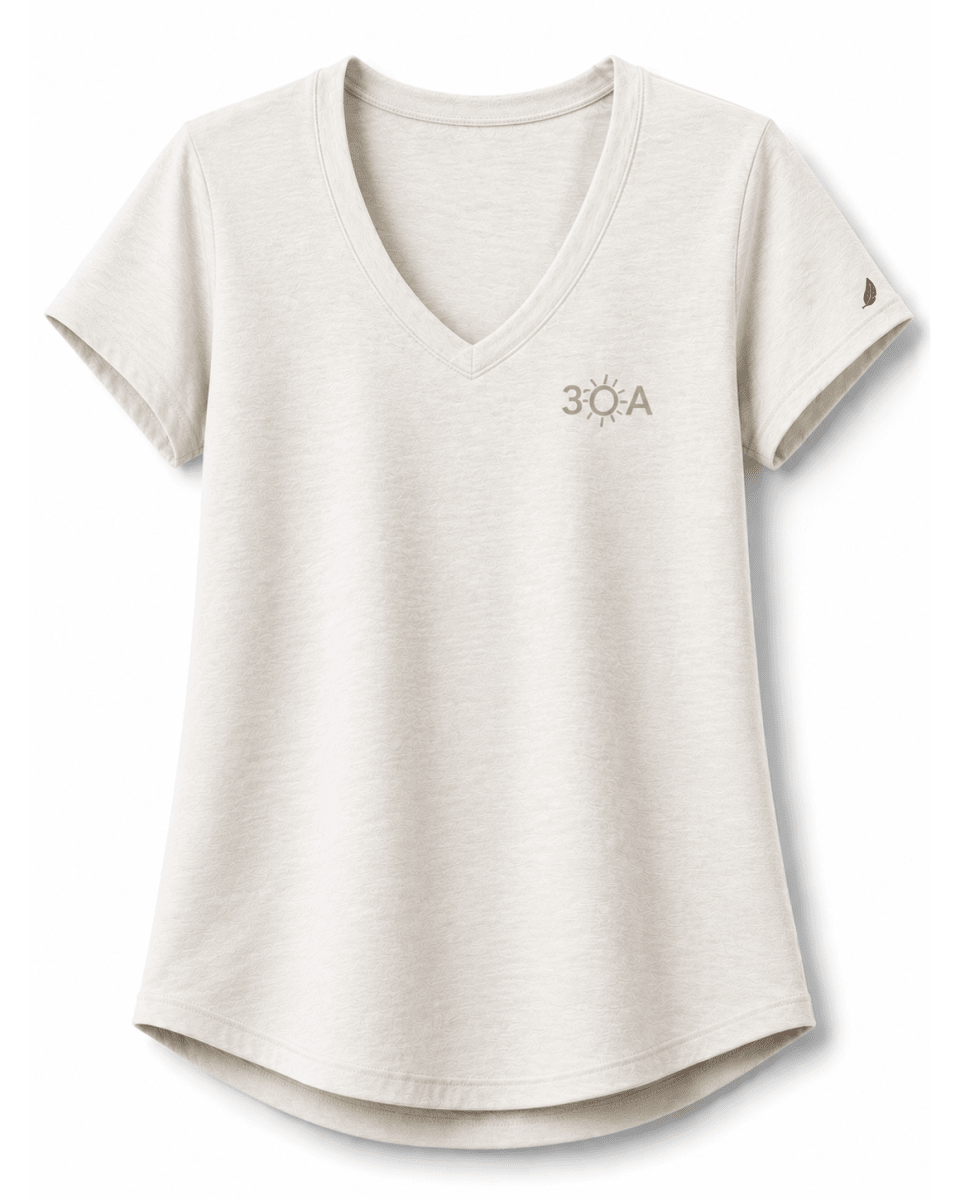 30A Logo W TriFlex Short Sleeve Voop Tee - 30A Gear - Ladies Voop