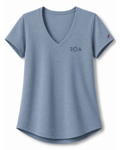 30A Logo W TriFlex Short Sleeve Voop Tee - 30A Gear - Ladies Voop