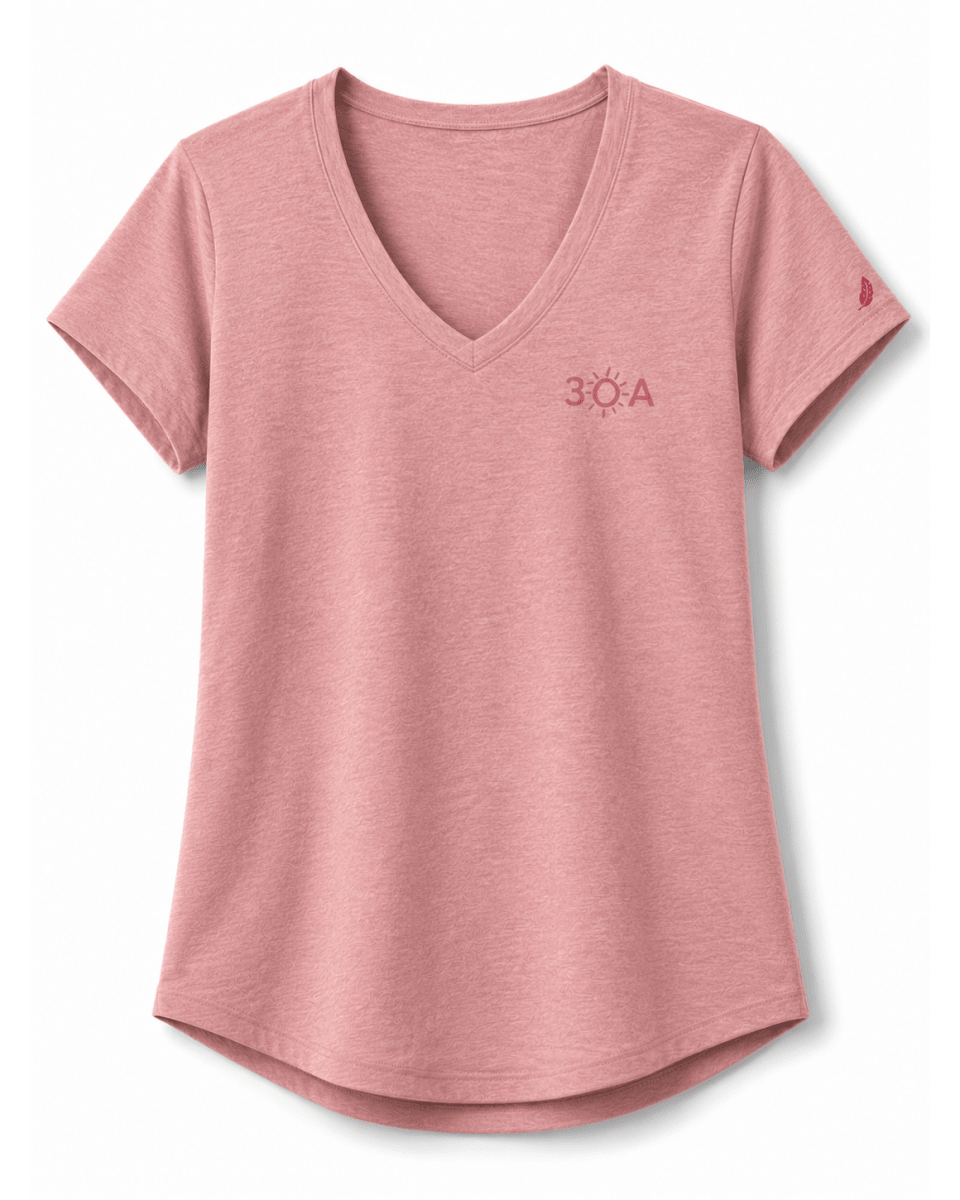 30A Logo W TriFlex Short Sleeve Voop Tee - 30A Gear - Ladies Voop