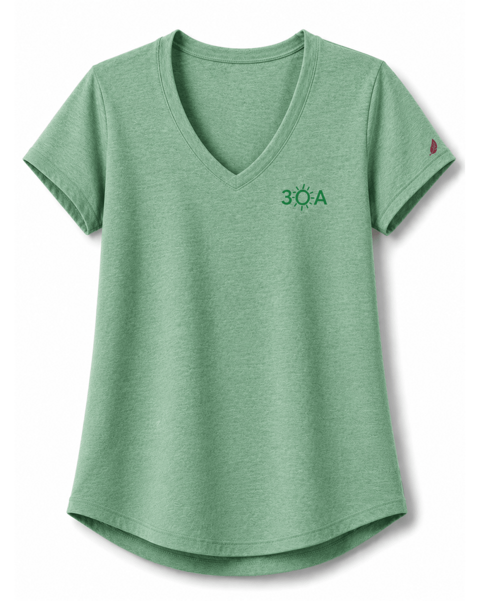 30A Logo W TriFlex Short Sleeve Voop Tee - 30A Gear - Ladies Voop