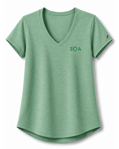 30A Logo W TriFlex Short Sleeve Voop Tee - 30A Gear - Ladies Voop