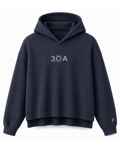 30A Logo W Waffle Hoodie - 30A Gear - Ladies Waffle Hoodie