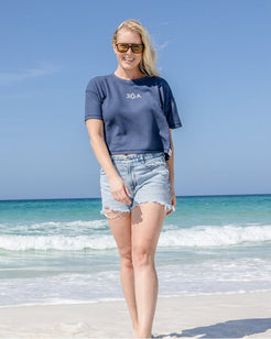 30A Logo W Waffle Short Sleeve Midi - 30A Gear - Ladies Waffle