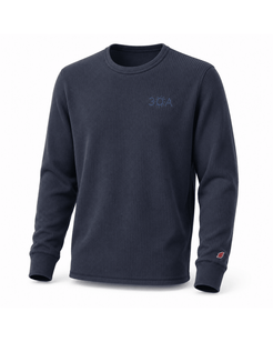 30A Logo Waffle Long Sleeve Crew - 30A Gear - Mens Waffle
