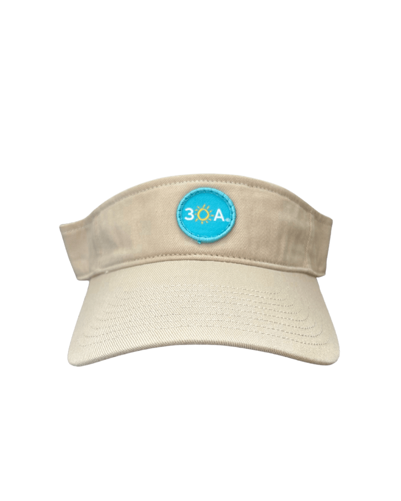 30A Official Logo Patch Visor Hat - 30A Gear - caps adjustable