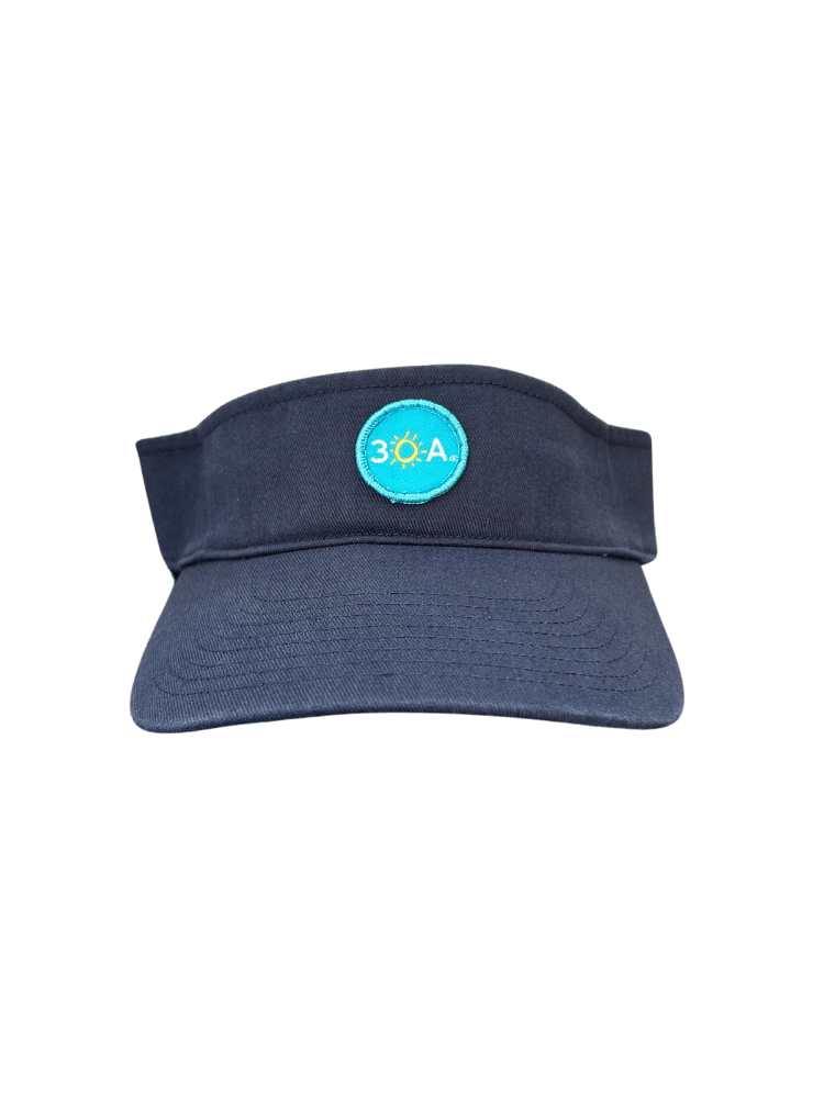 30A Official Logo Patch Visor Hat - 30A Gear - caps adjustable