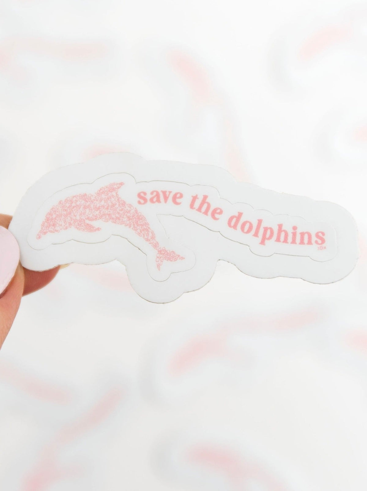 30A Save The Dolphins Wave Sticker - 30A Gear - novelty sticker