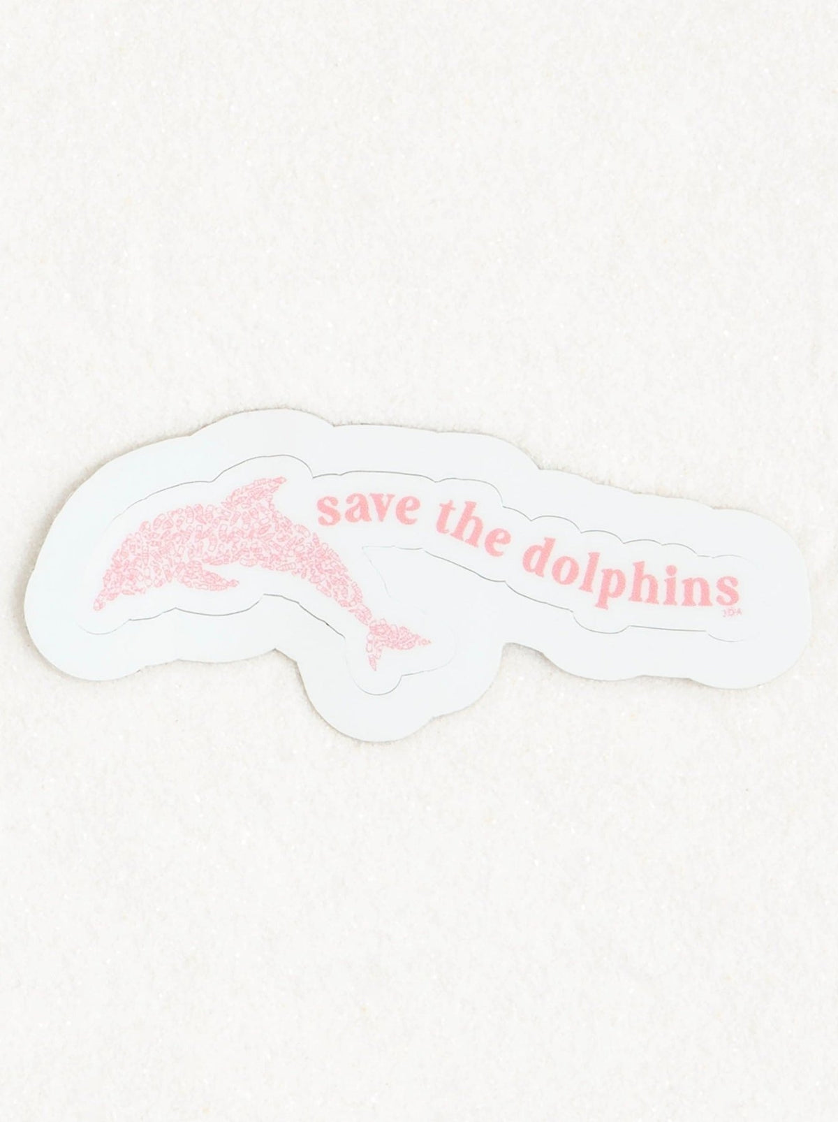 30A Save The Dolphins Wave Sticker - 30A Gear - novelty sticker