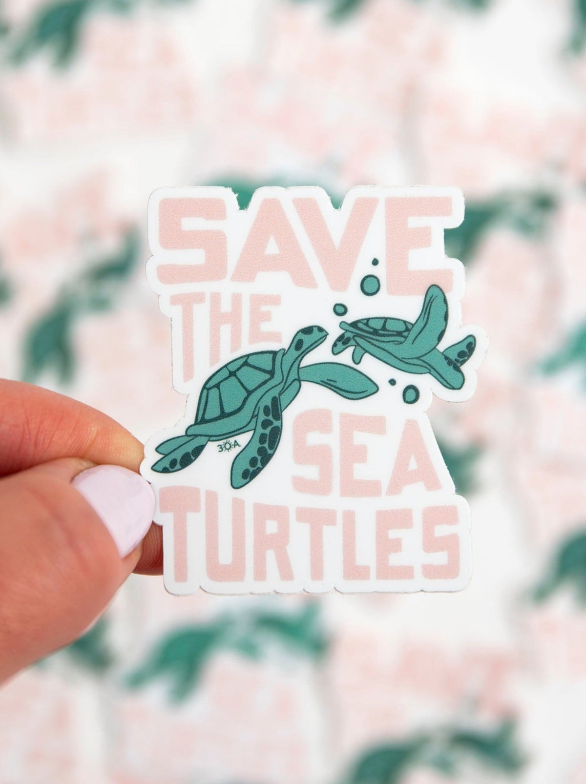 30A Save The Turtles Sticker - 30A Gear - novelty sticker