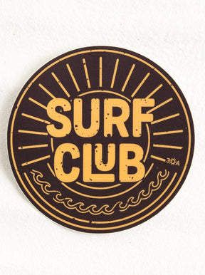 30A ThirtyA Surf Club Decal - 30A Gear - novelty sticker