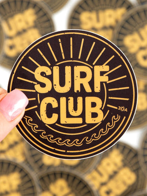 30A ThirtyA Surf Club Decal - 30A Gear - novelty sticker