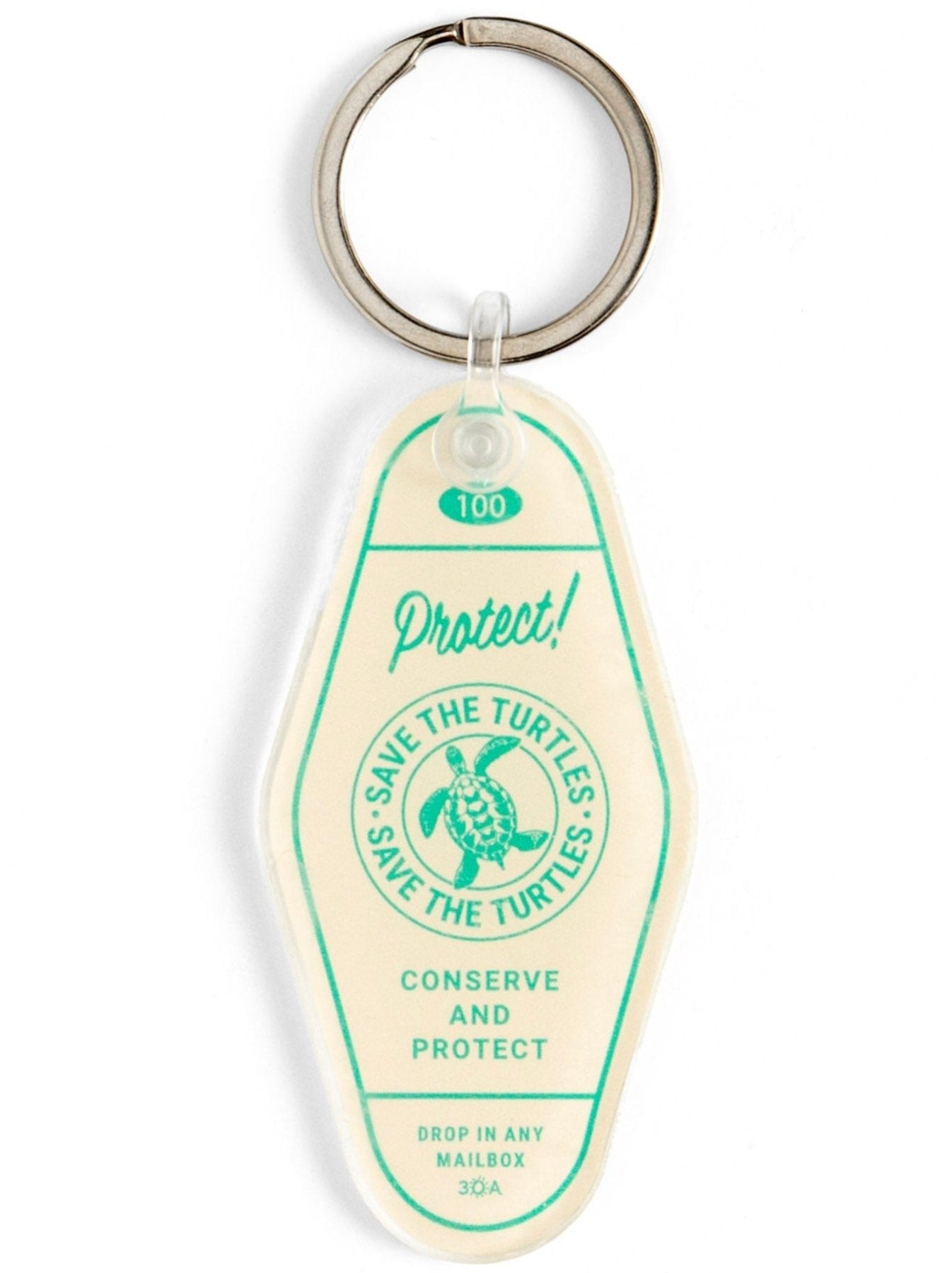 30A Turtle Vintage Motel Keychain - 30A Gear - novelty auto