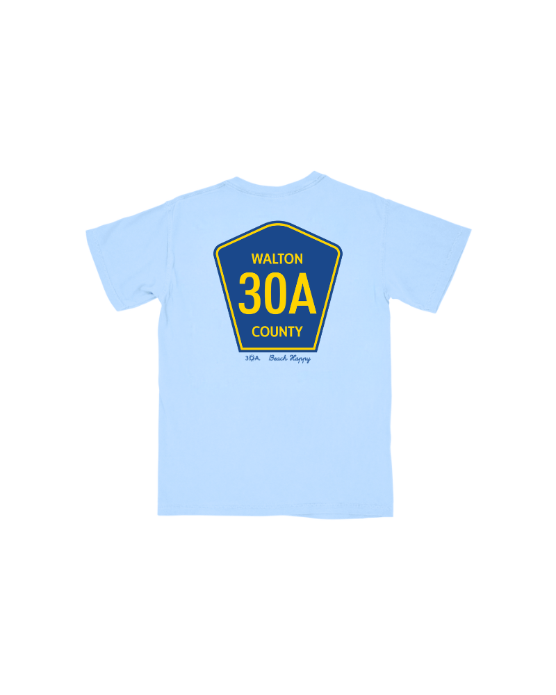 30A Walton County Signage T-Shirt - 30A Gear - men tee