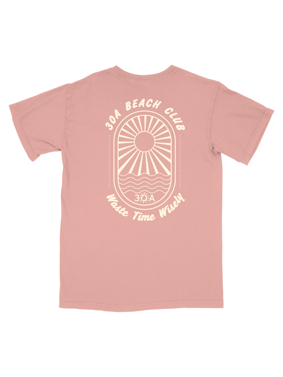 30A Waste Time Wisely Sun Ray Surf Recycled T-Shirt - 30A Gear - men tee