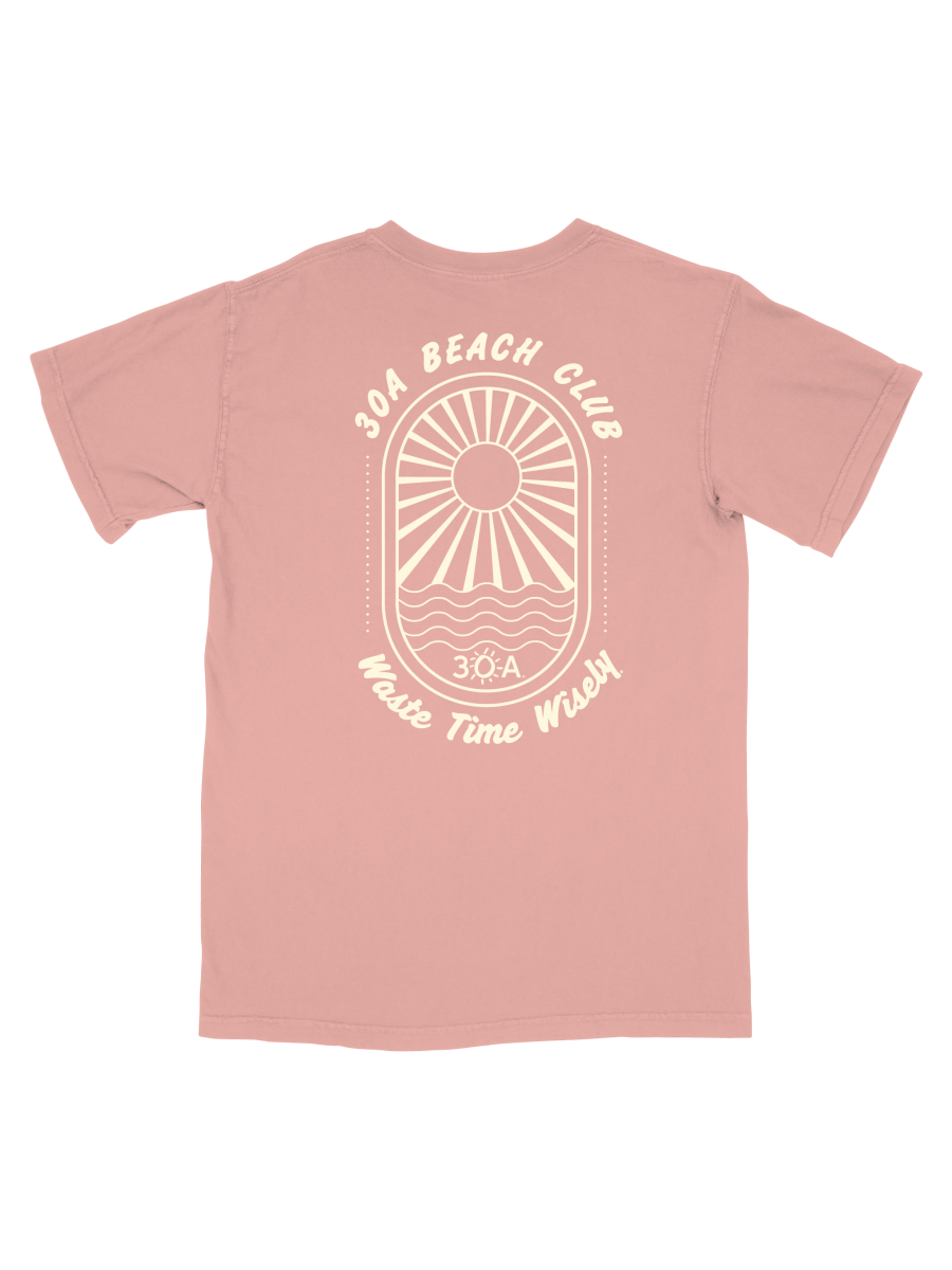 30A Waste Time Wisely Sun Ray Surf Recycled T-Shirt
