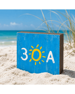 30A Wood Block Sign - 30A Gear - Home