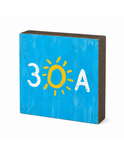 30A Wood Block Sign - 30A Gear - Home