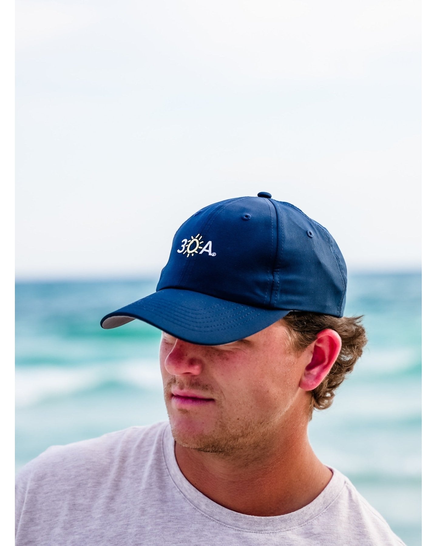 30A Wordmark Beach Happy Performance Hat - 30A Gear - caps adjustable