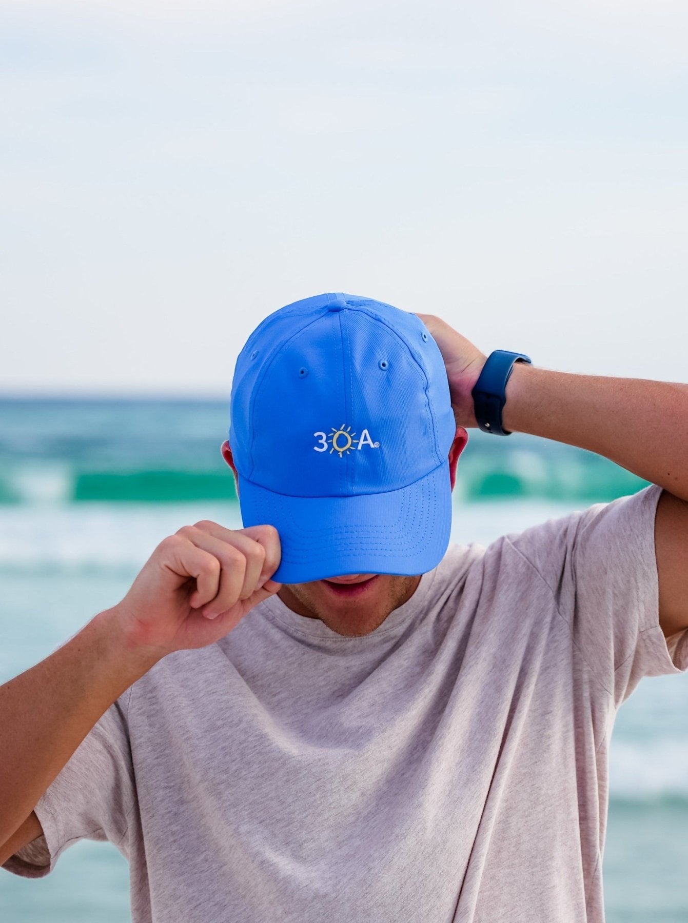 30A Wordmark Beach Happy Performance Hat - 30A Gear - caps adjustable