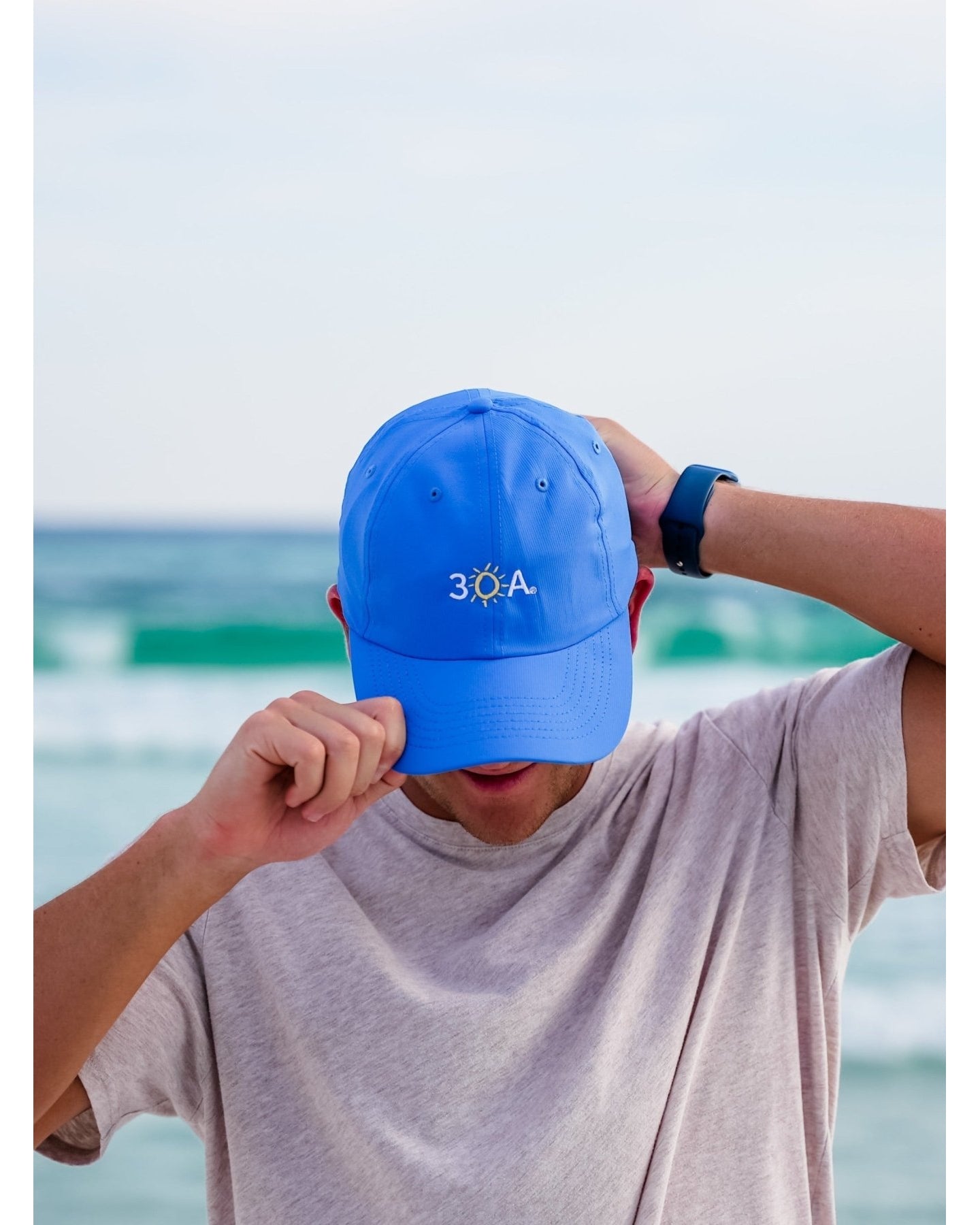 30A Wordmark Beach Happy Performance Hat - 30A Gear - caps adjustable