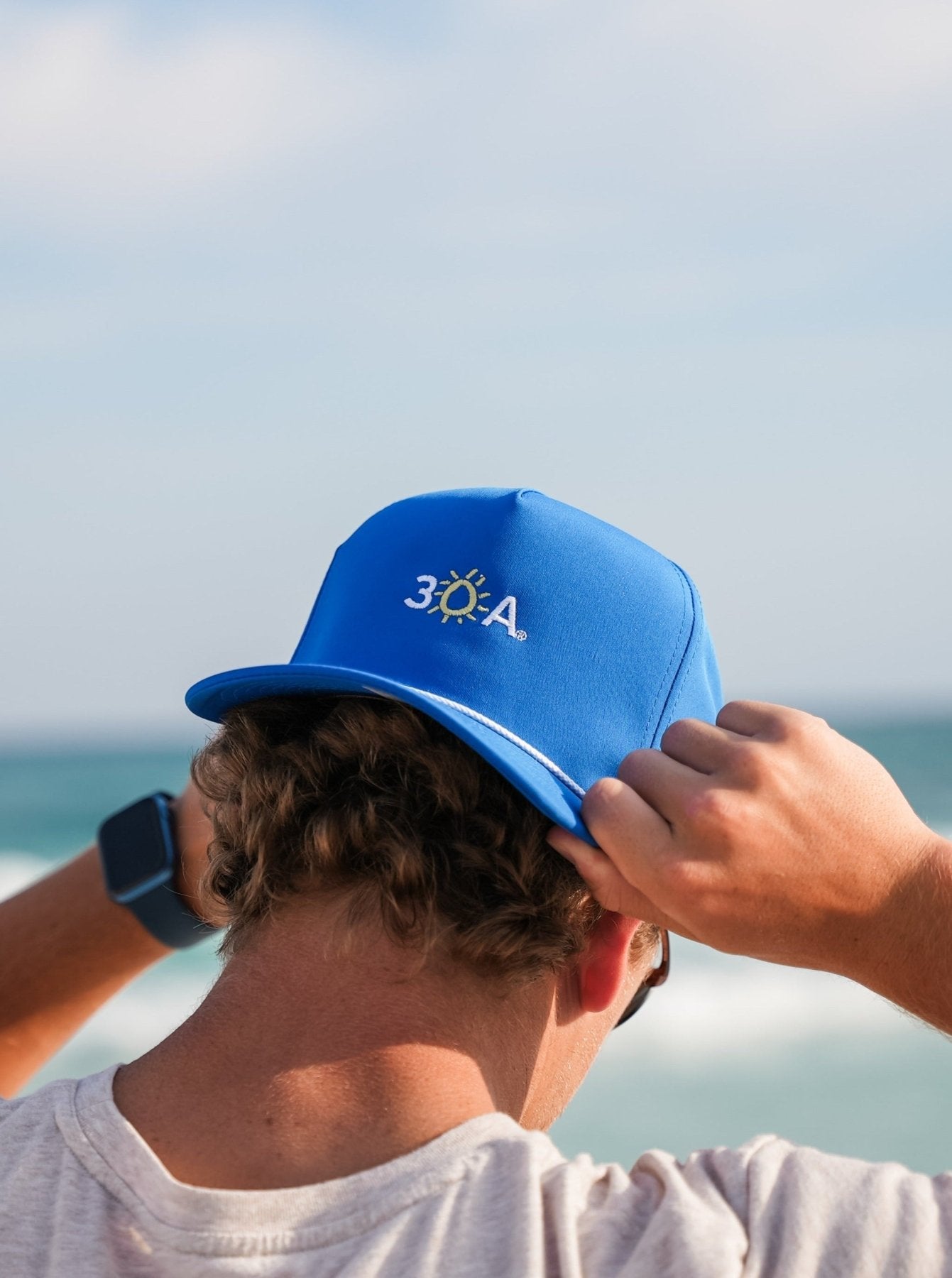 30A Wordmark Beach Happy Rope Hat - 30A Gear - caps adjustable