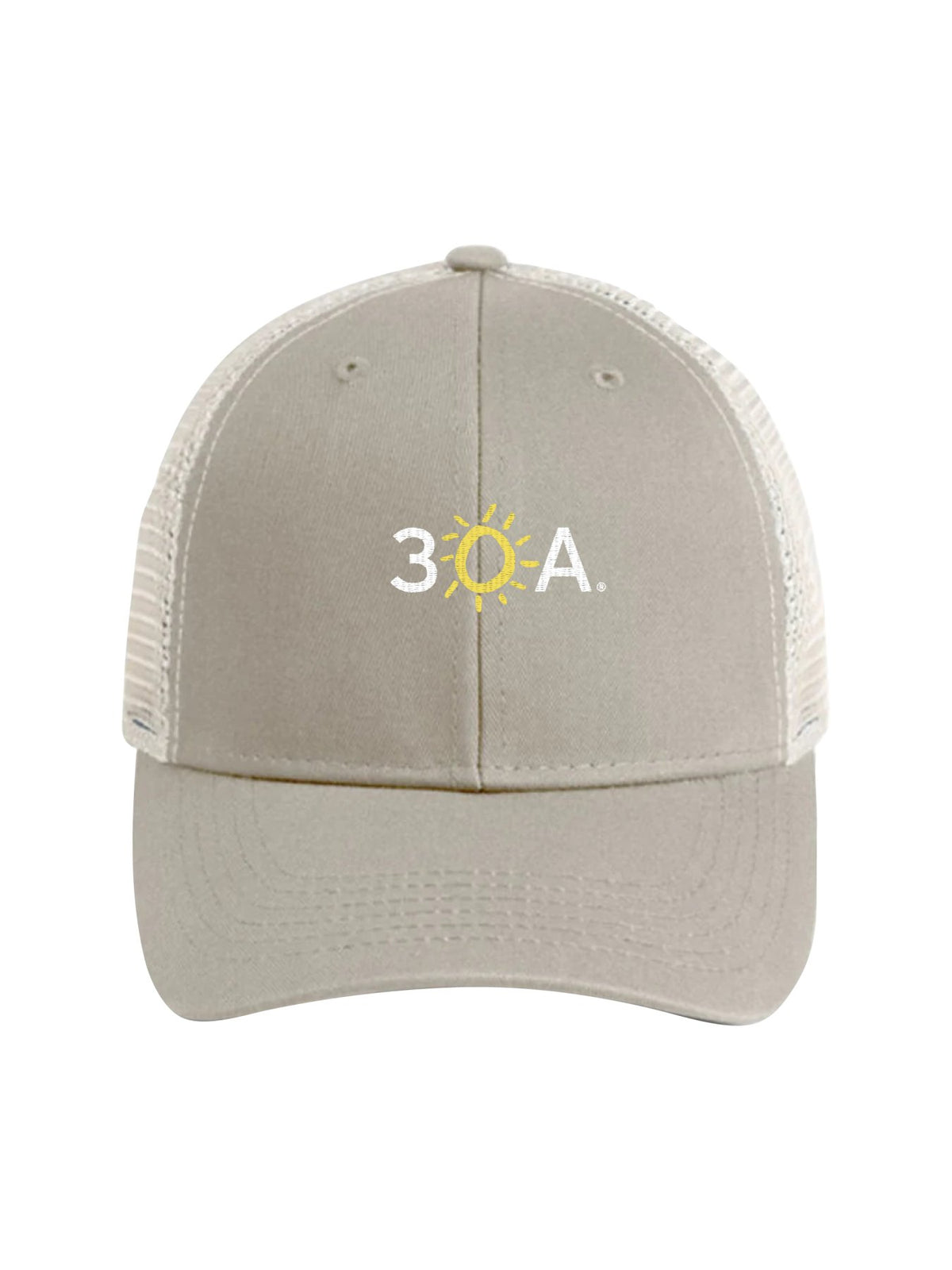 30A Wordmark Beach Happy Trucker Hat - 30A Gear - caps adjustable