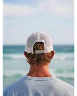 30A Wordmark Beach Happy Trucker Hat - 30A Gear - caps adjustable