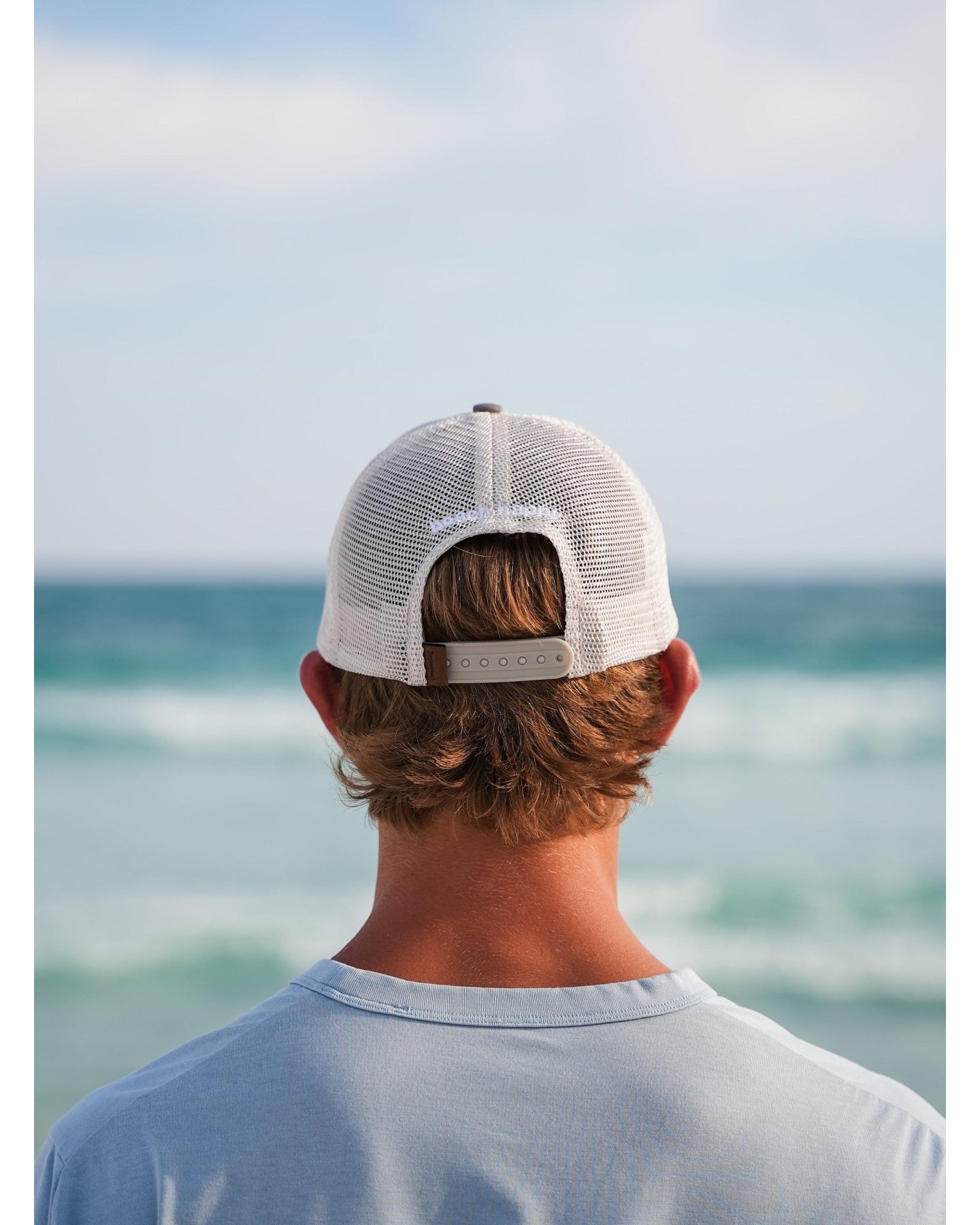 30A Wordmark Beach Happy Trucker Hat - 30A Gear - caps adjustable
