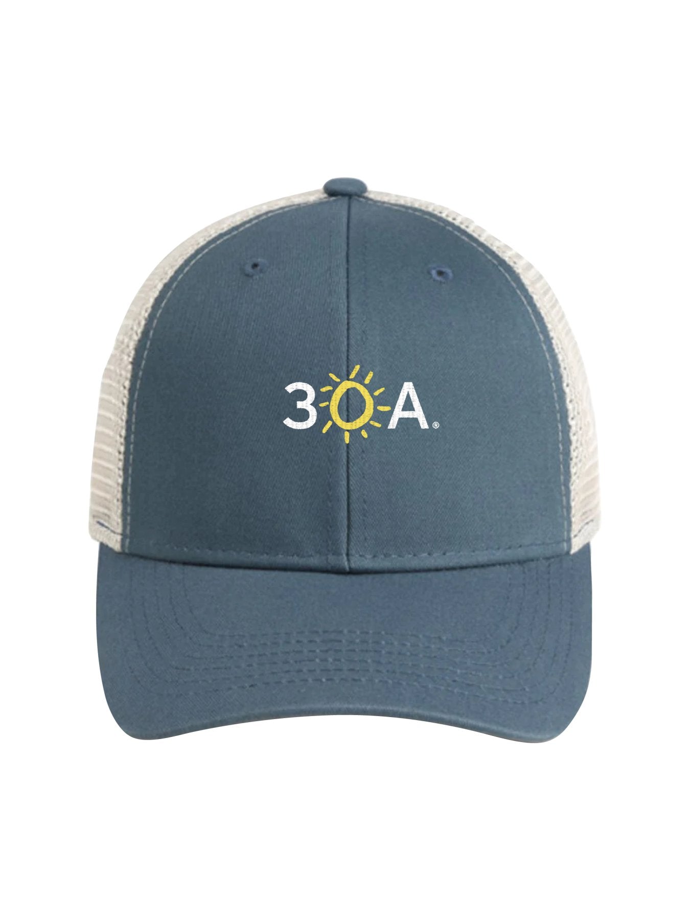 30A Wordmark Beach Happy Trucker Hat - 30A Gear - caps adjustable