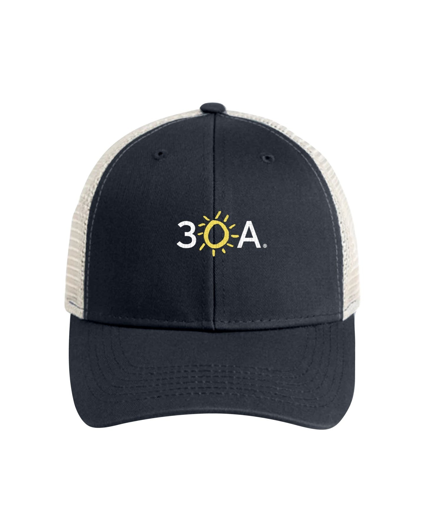 30A Wordmark Beach Happy Trucker Hat - 30A Gear - caps adjustable