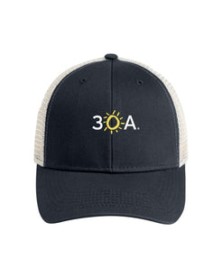 30A Wordmark Beach Happy Trucker Hat - 30A Gear - caps adjustable