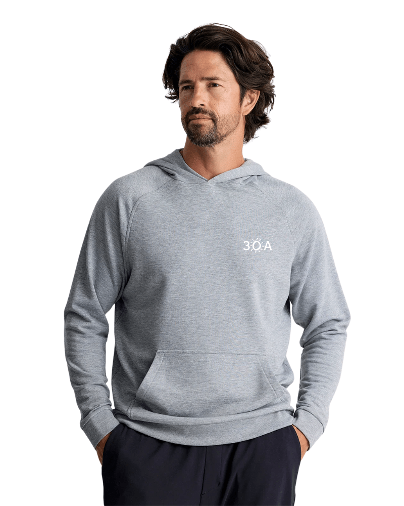 30A Wordmark Free Fly Men's Bamboo Lightweight Fleece Hoodie - 30A Gear - men outerwear