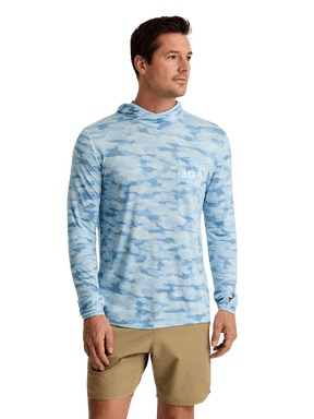 30A Wordmark Free Fly Men's Bamboo Lightweight Hoodie - 30A Gear - men outerwear
