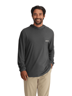 30A Wordmark Free Fly Men's Bamboo Lightweight Hoodie - 30A Gear - men outerwear