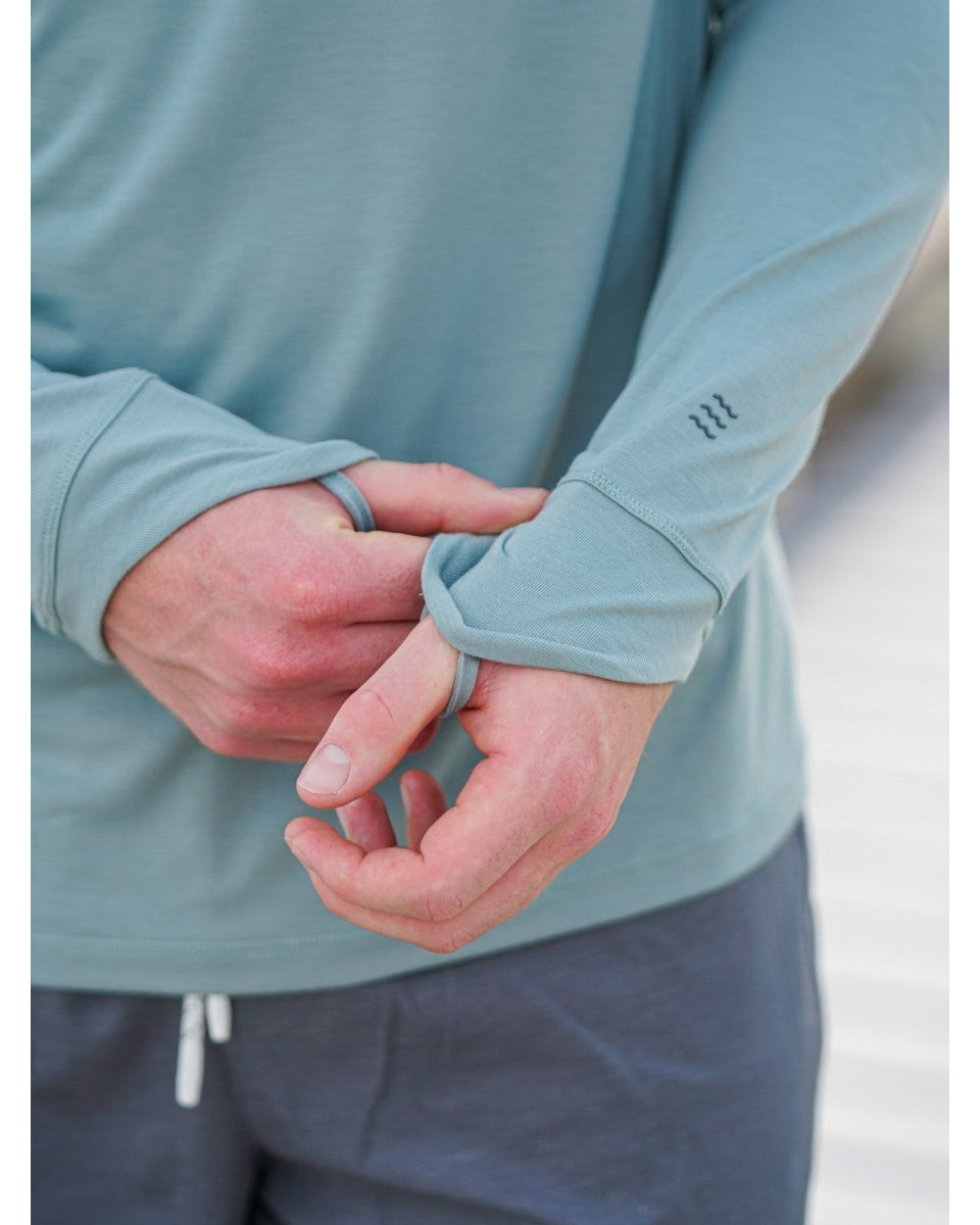 30A Wordmark Free Fly Men's Elevate Hoodie - 30A Gear - men outerwear