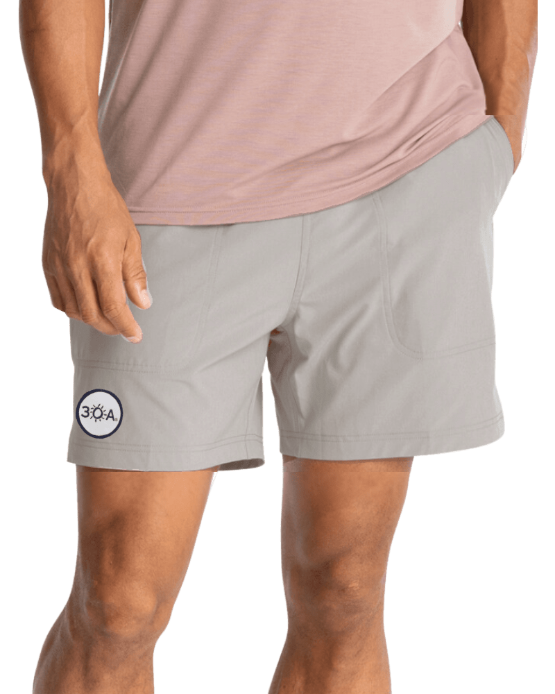 30A Wordmark Free Fly Men's Lined Active Breeze Short 5.5 - 30A Gear - men bottoms