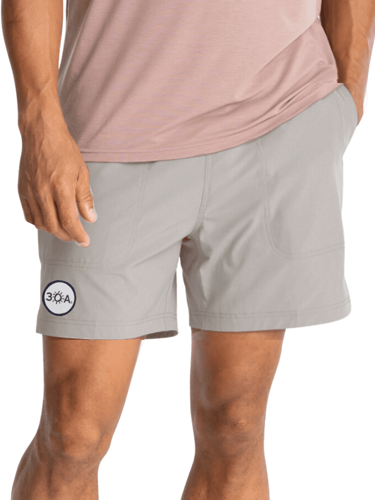 30A Wordmark Free Fly Men's Lined Active Breeze Short 5.5 - 30A Gear - men bottoms