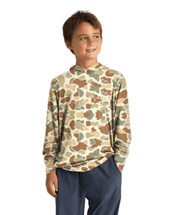30A Wordmark Free Fly Youth Bamboo Shade Hoodie - 30A Gear - youth outerwear
