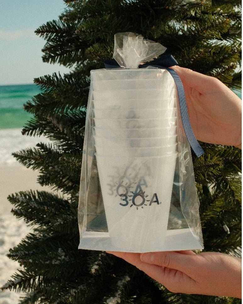 30A Wordmark Frosted Flex Cups - 30A Gear - novelty drinkware