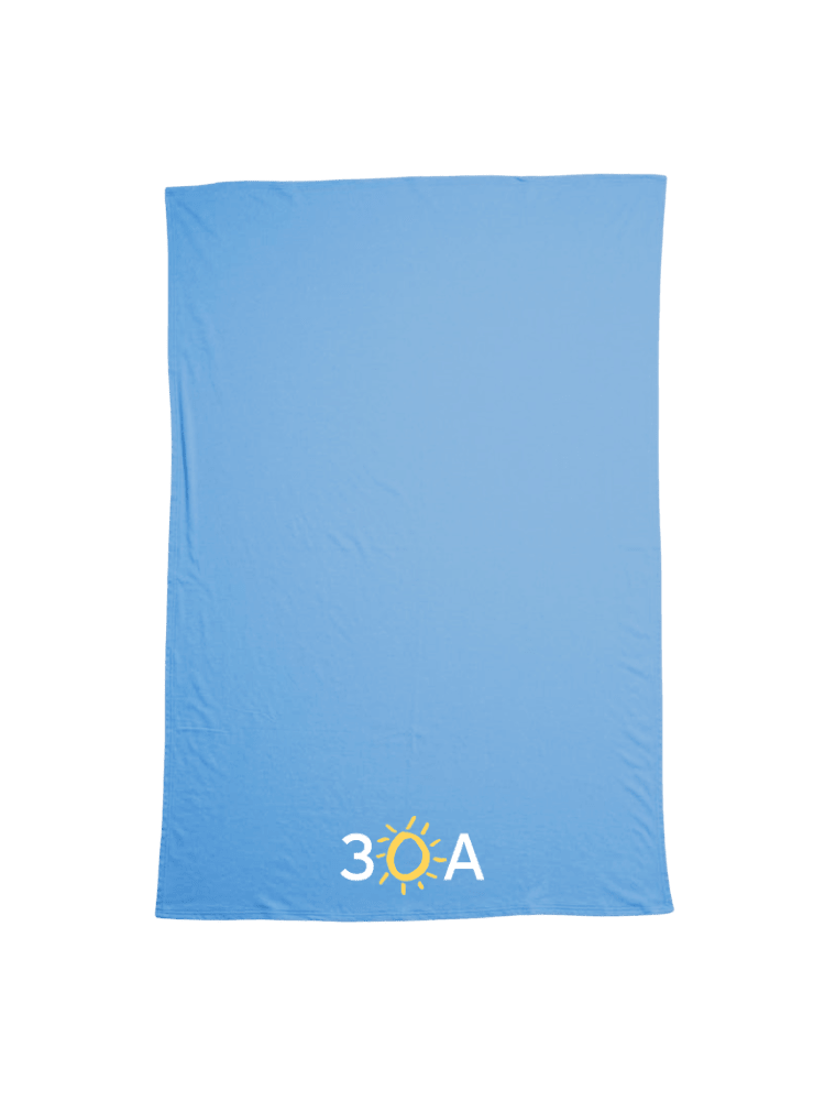 30A Wordmark Logo Blanket - 30A Gear - novelty blankets