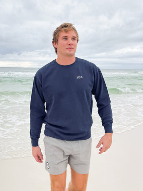 30A Wordmark Logo Embroidered Sweatshirt - 30A Gear - men fleece