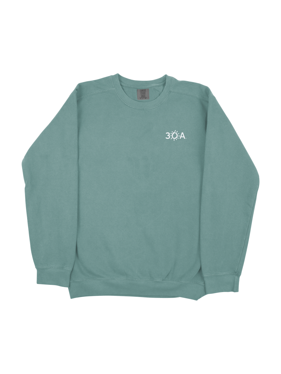 30A Wordmark Logo Embroidered Sweatshirt - 30A Gear - men fleece