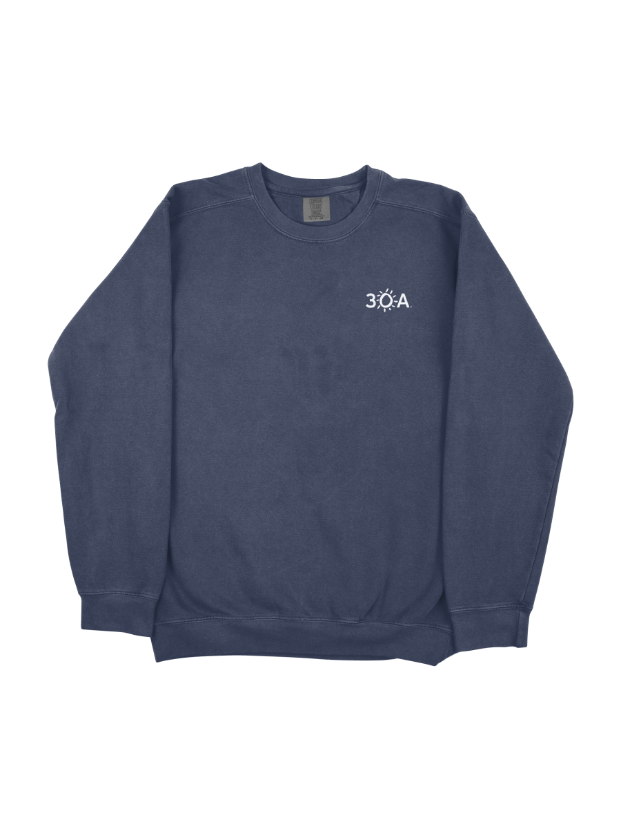 30A Wordmark Logo Embroidered Sweatshirt - 30A Gear - men fleece